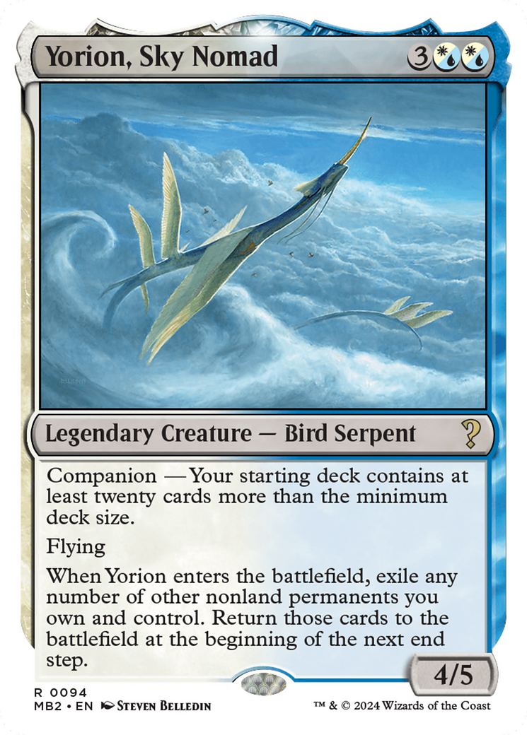 Yorion, Sky Nomad (White Border) [Mystery Booster 2] | L.A. Mood Comics and Games