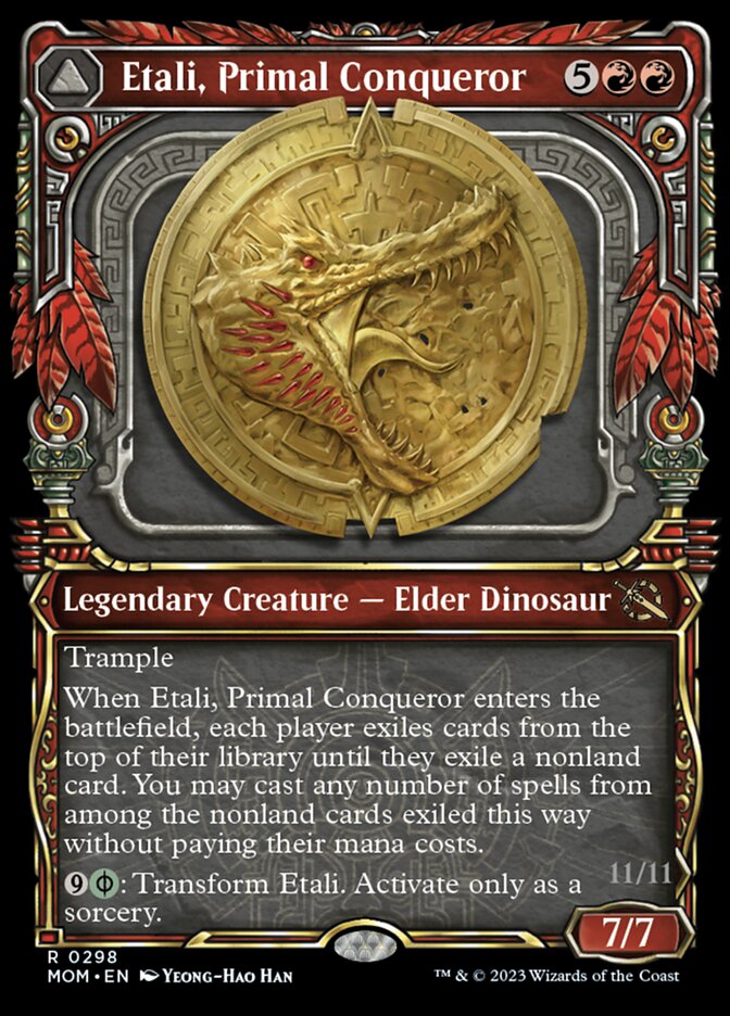 Etali, Primal Conqueror // Etali, Primal Sickness (Showcase Planar Booster Fun) [March of the Machine] | L.A. Mood Comics and Games