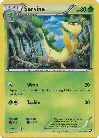Servine (3/114) (Cracked Ice Holo) [Black & White: Base Set] | L.A. Mood Comics and Games