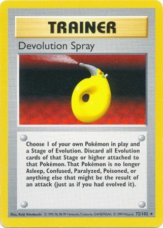 Devolution Spray (72/102) [Base Set Shadowless Unlimited] | L.A. Mood Comics and Games