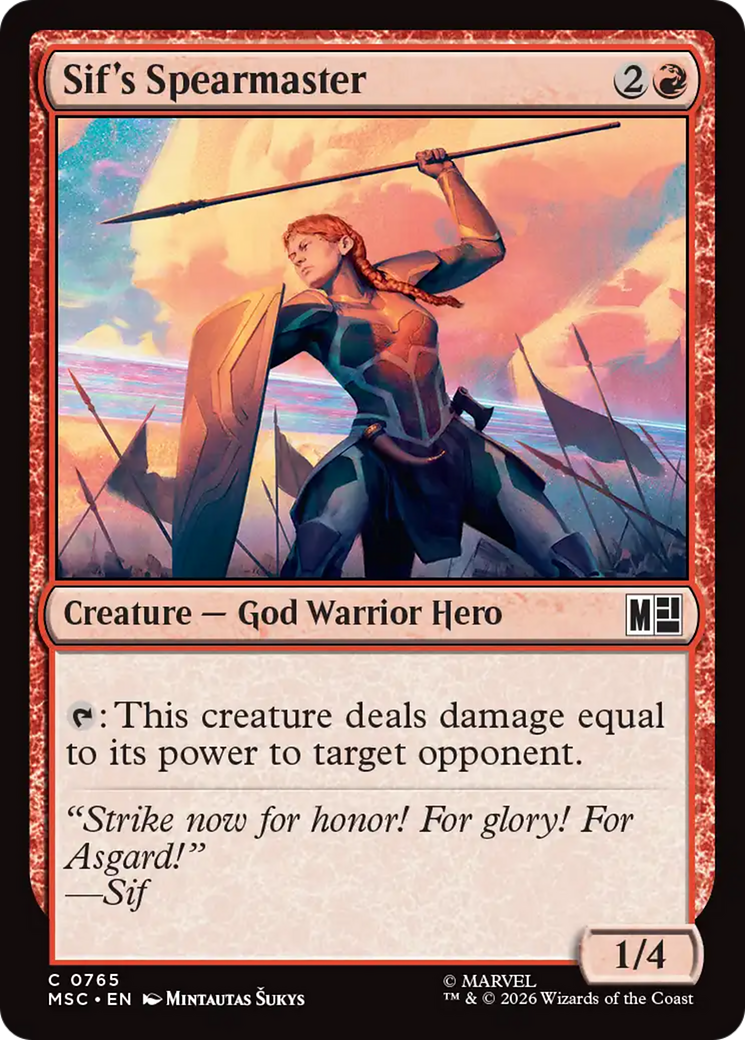 Sif's Spearmaster [Marvel Super Heroes Commander] | L.A. Mood Comics and Games