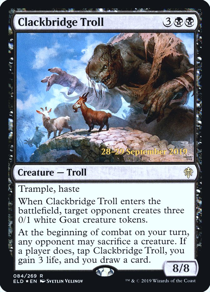 Clackbridge Troll [Throne of Eldraine Prerelease Promos] | L.A. Mood Comics and Games