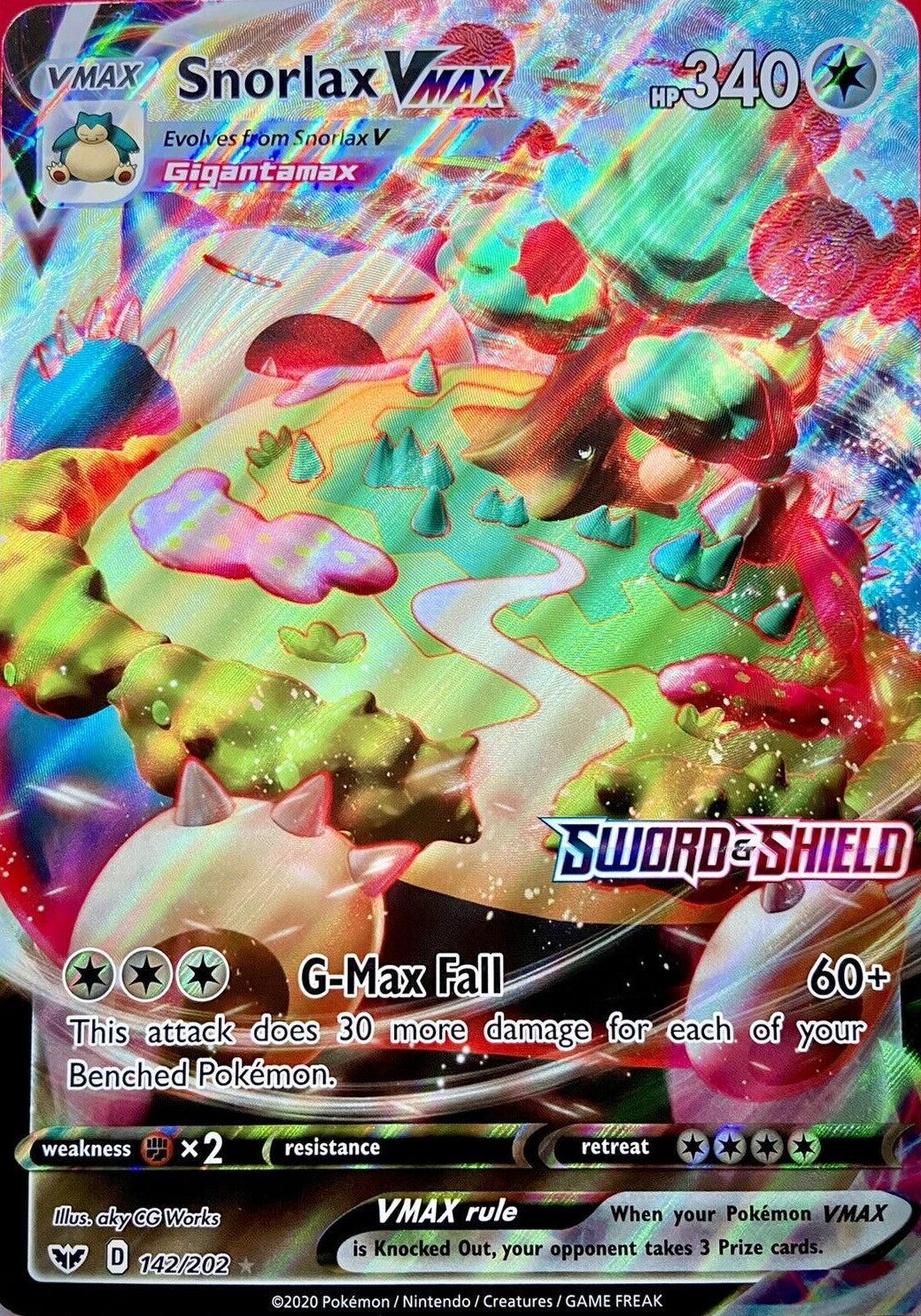 Snorlax VMAX (142/202) (Jumbo Card) [Sword & Shield: Base Set] | L.A. Mood Comics and Games