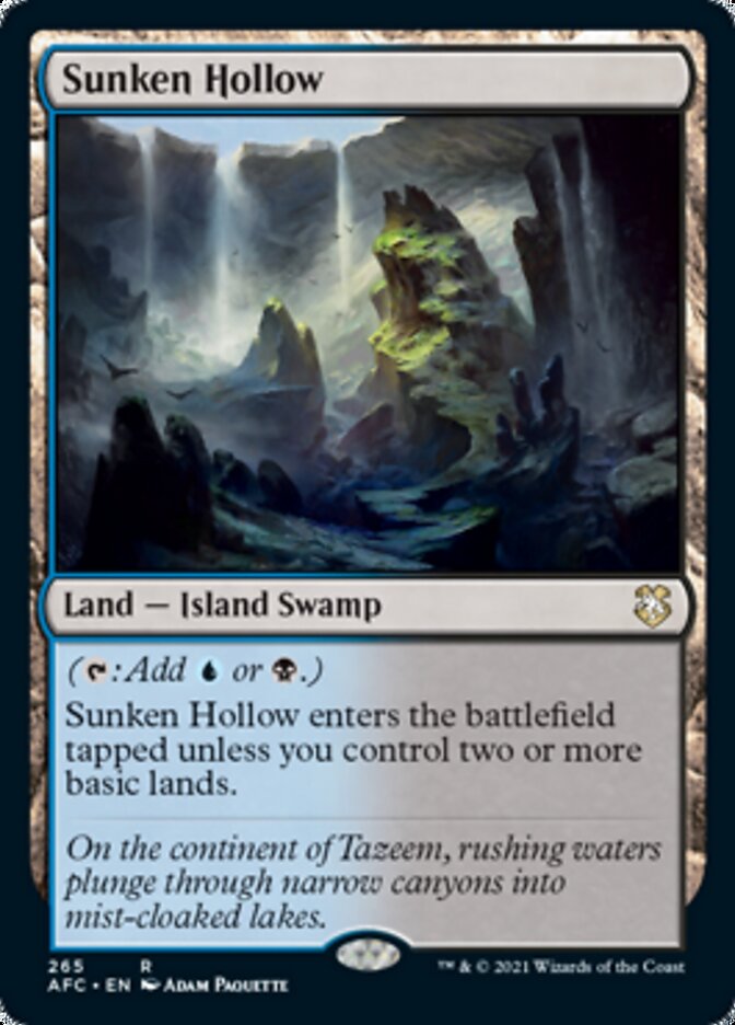 Sunken Hollow [Dungeons & Dragons: Adventures in the Forgotten Realms Commander] | L.A. Mood Comics and Games