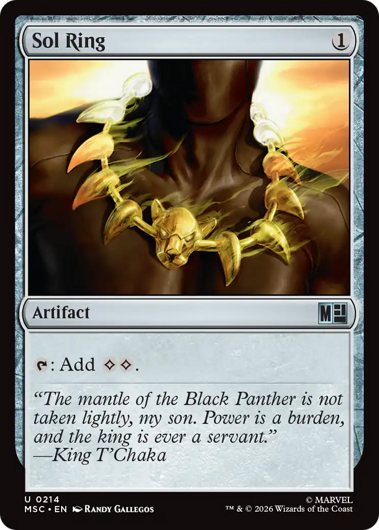 Sol Ring (0214) (Surge Foil) [Marvel Super Heroes Commander] | L.A. Mood Comics and Games
