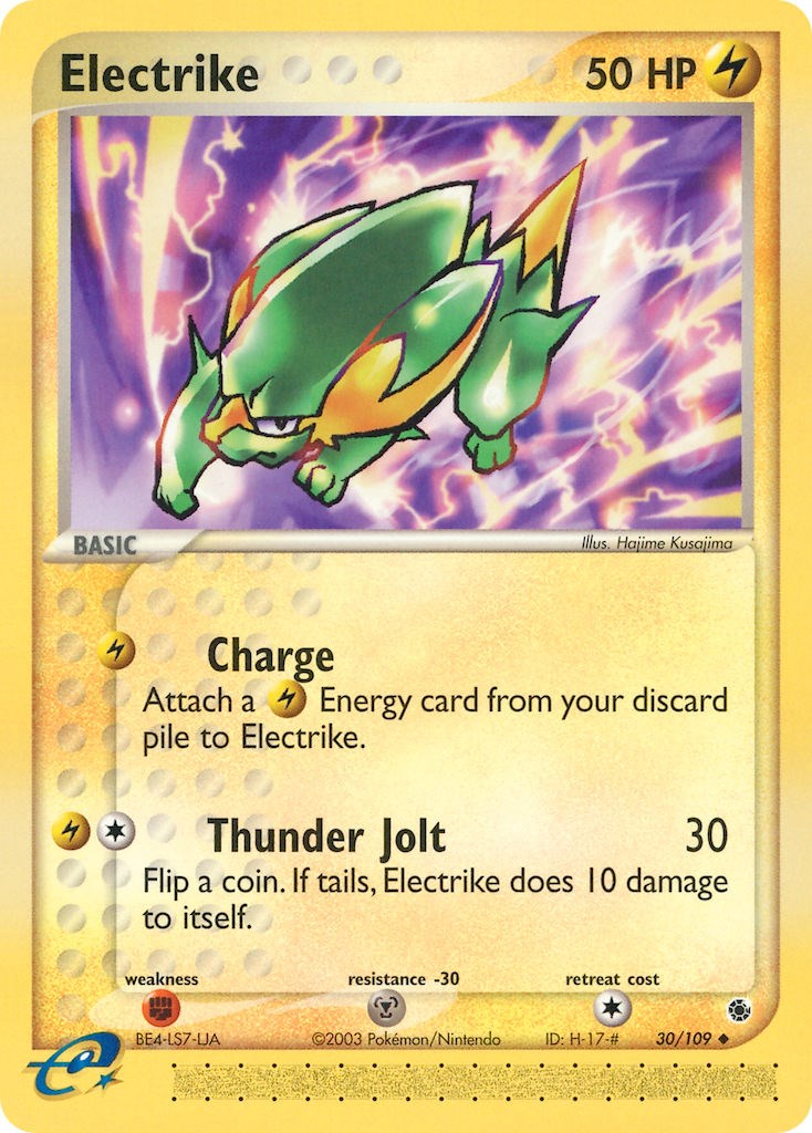Electrike (30/109) [EX: Ruby & Sapphire] | L.A. Mood Comics and Games