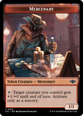 Mercenary // Elk Double-Sided Token [Outlaws of Thunder Junction Tokens] | L.A. Mood Comics and Games