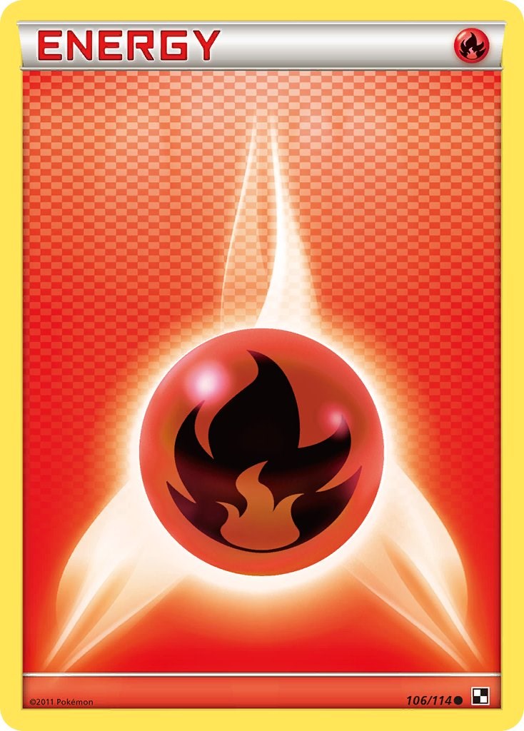 Fire Energy (106/114) [Black & White: Base Set] | L.A. Mood Comics and Games