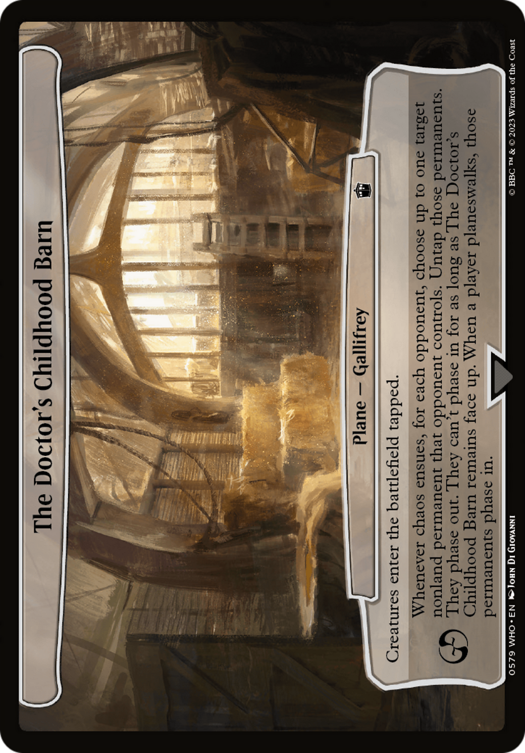 The Doctor's Childhood Barn [Doctor Who] | L.A. Mood Comics and Games