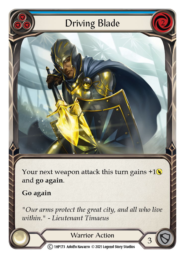 Driving Blade (Blue) [1HP173] (History Pack 1) | L.A. Mood Comics and Games