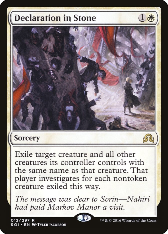Declaration in Stone [Shadows over Innistrad] | L.A. Mood Comics and Games
