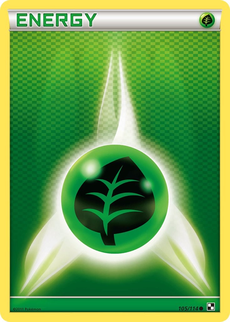 Grass Energy (105/114) [Black & White: Base Set] | L.A. Mood Comics and Games