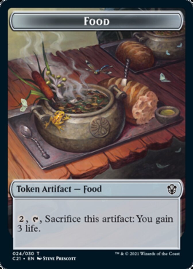 Food // Pest Double-Sided Token [Commander 2021 Tokens] | L.A. Mood Comics and Games