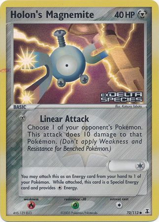 Holon's Magnemite (70/113) (Stamped) [EX: Delta Species] | L.A. Mood Comics and Games