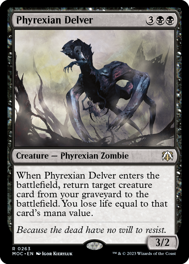 Phyrexian Delver [March of the Machine Commander] | L.A. Mood Comics and Games