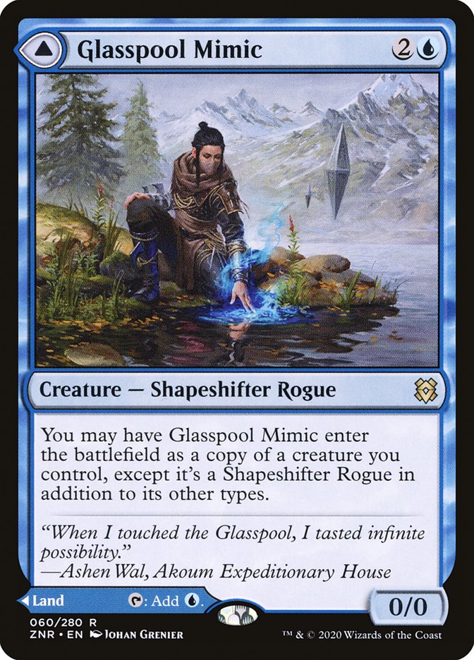 Glasspool Mimic // Glasspool Shore [Zendikar Rising] | L.A. Mood Comics and Games
