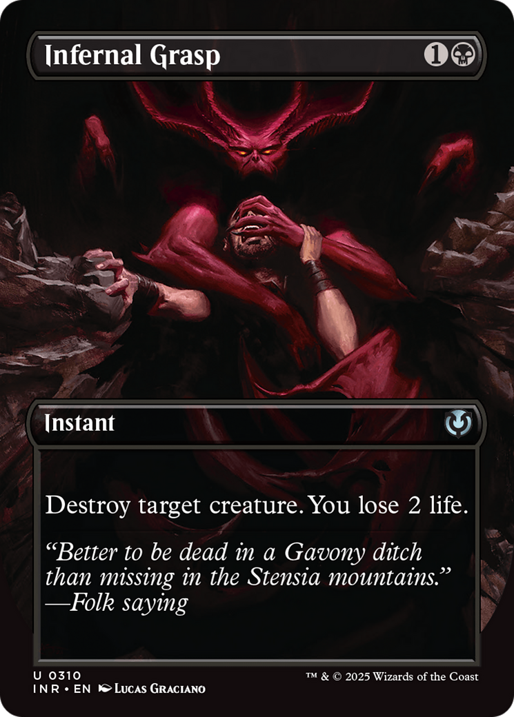Infernal Grasp (Borderless) [Innistrad Remastered] | L.A. Mood Comics and Games