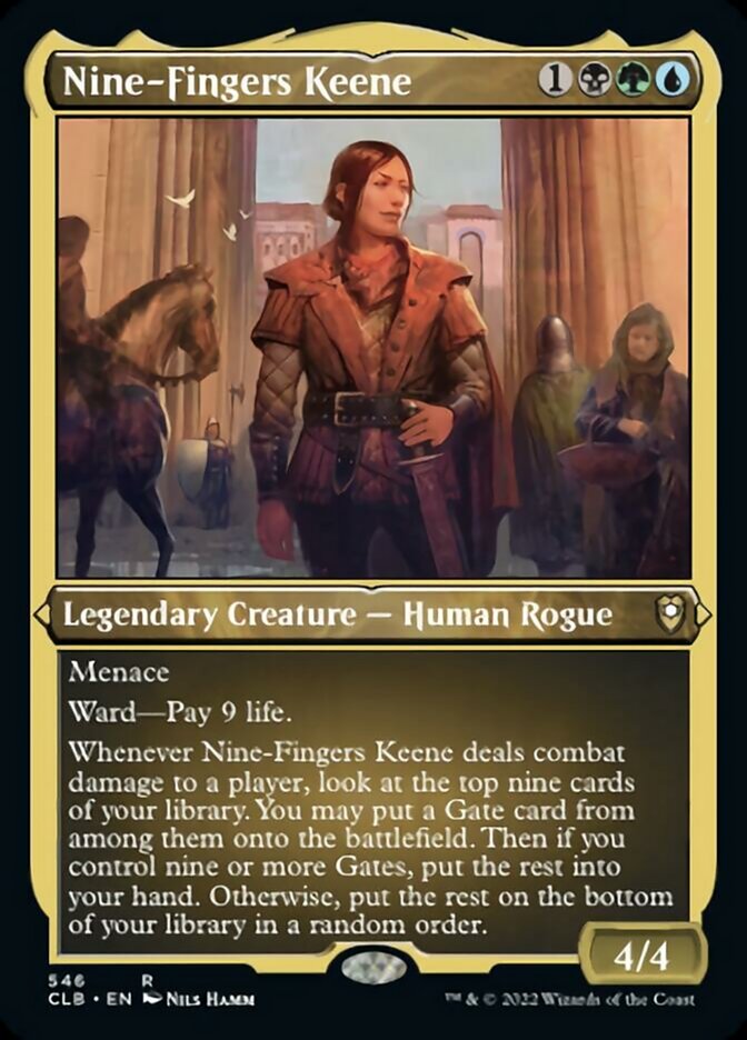 Nine-Fingers Keene (Foil Etched) [Commander Legends: Battle for Baldur's Gate] | L.A. Mood Comics and Games