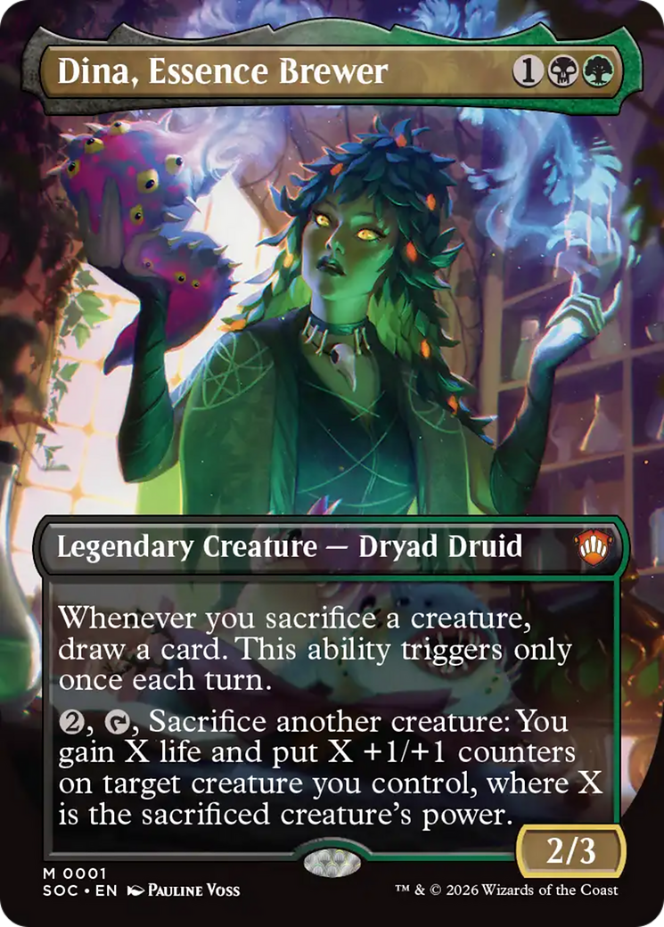 Dina, Essence Brewer (Borderless) [Secrets of Strixhaven Commander] | L.A. Mood Comics and Games
