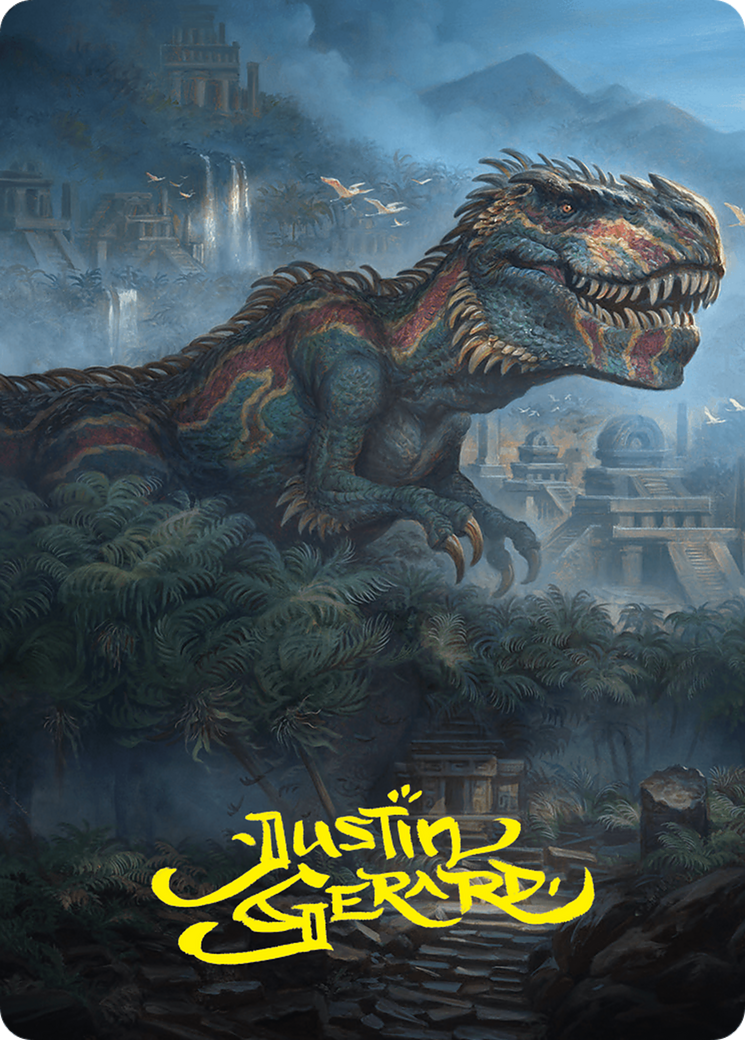 Ghalta, Primal Hunger Art Card (41/54) (Gold-Stamped Signature) [Foundations Art Series] | L.A. Mood Comics and Games