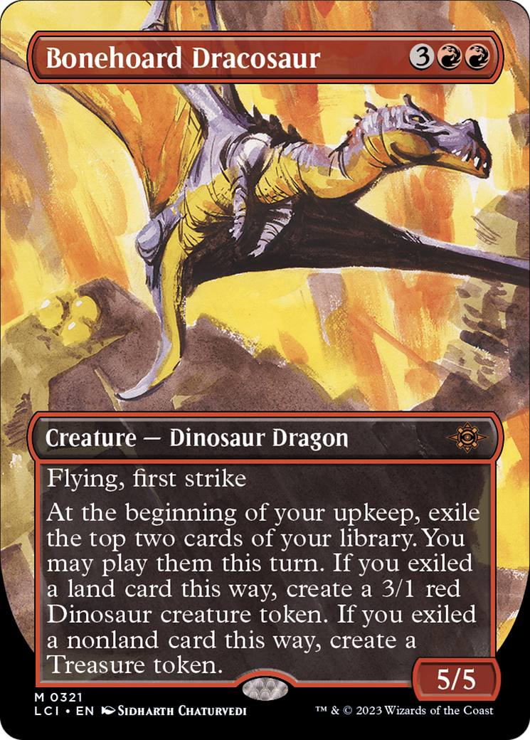 Bonehoard Dracosaur (Borderless) [The Lost Caverns of Ixalan] | L.A. Mood Comics and Games