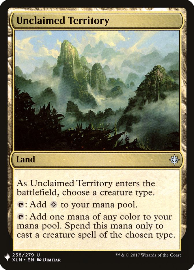 Unclaimed Territory [Mystery Booster] | L.A. Mood Comics and Games