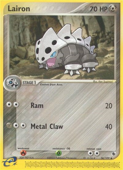 Lairon (36/109) [EX: Ruby & Sapphire] | L.A. Mood Comics and Games