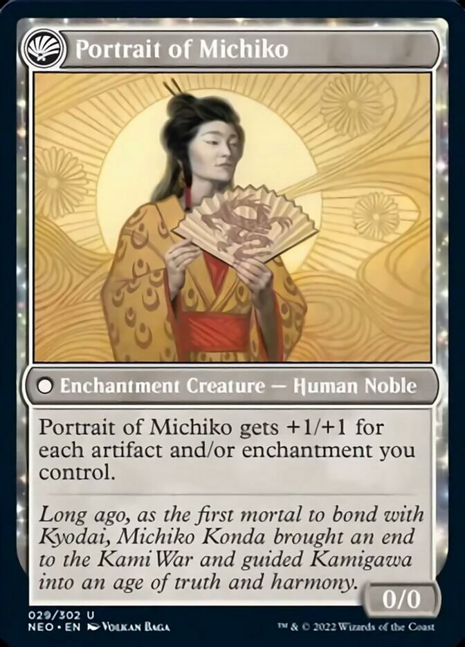 Michiko's Reign of Truth // Portrait of Michiko [Kamigawa: Neon Dynasty] | L.A. Mood Comics and Games