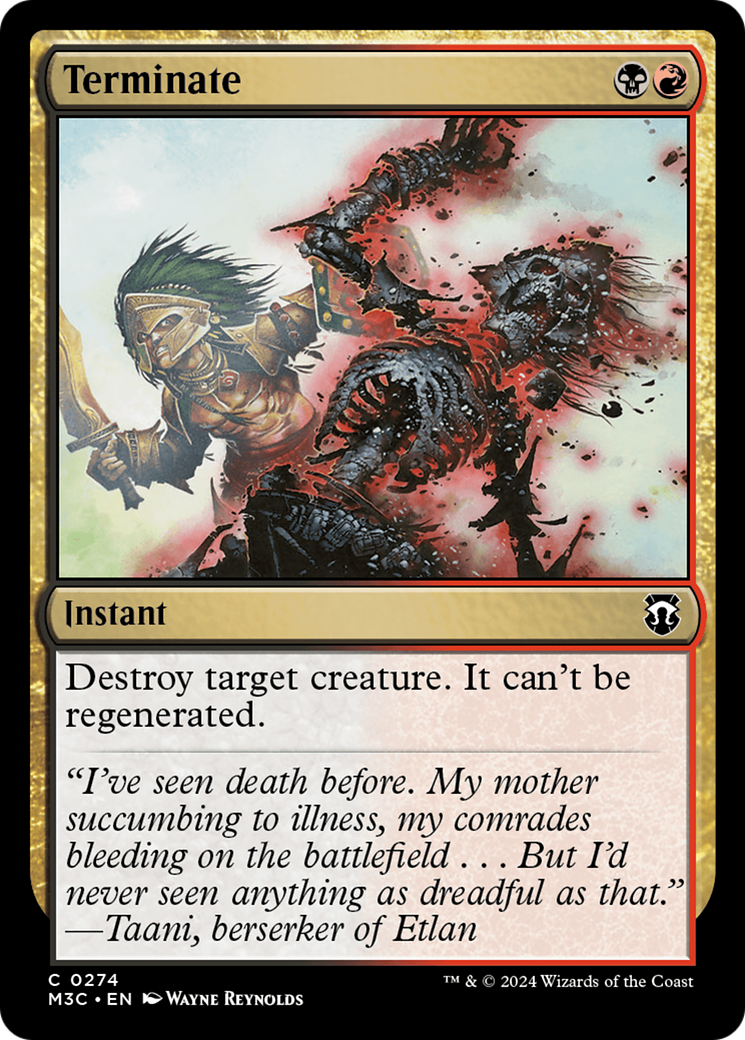 Terminate (Ripple Foil) [Modern Horizons 3 Commander] | L.A. Mood Comics and Games