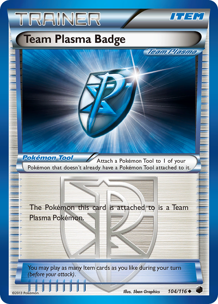 Team Plasma Badge (104/116) [Black & White: Plasma Freeze] | L.A. Mood Comics and Games