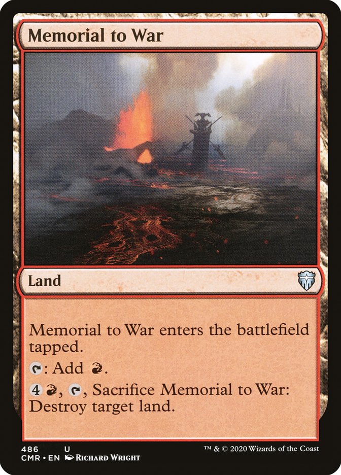 Memorial to War [Commander Legends] | L.A. Mood Comics and Games