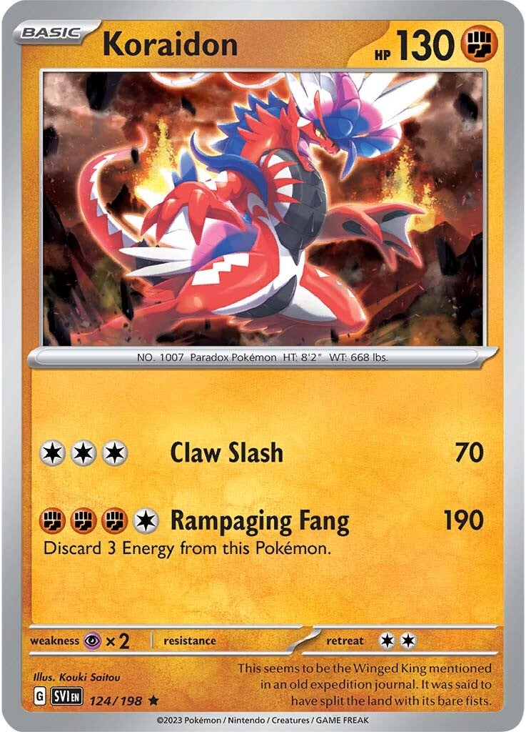 Koraidon (124/198) [Scarlet & Violet: Base Set] | L.A. Mood Comics and Games