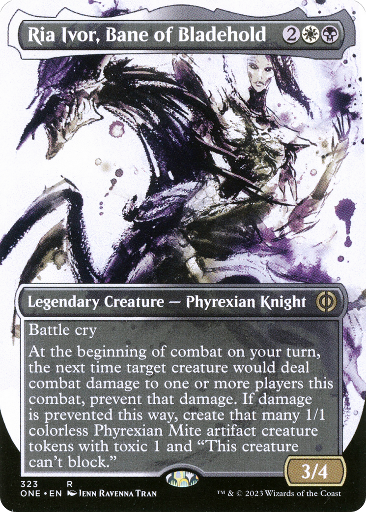 Ria Ivor, Bane of Bladehold (Borderless Ichor) [Phyrexia: All Will Be One] | L.A. Mood Comics and Games