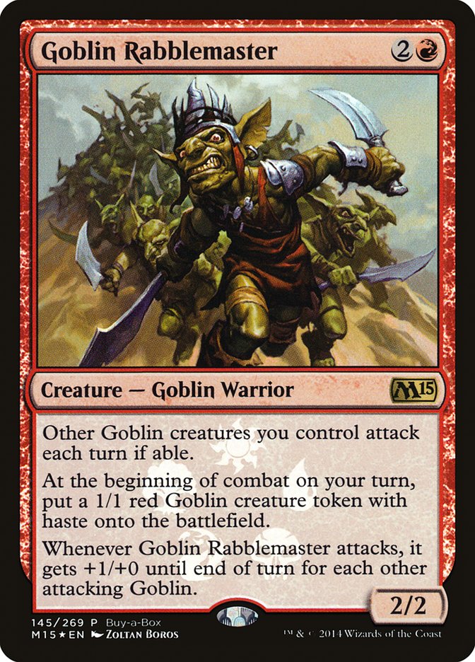 Goblin Rabblemaster (Buy-A-Box) [Magic 2015 Promos] | L.A. Mood Comics and Games