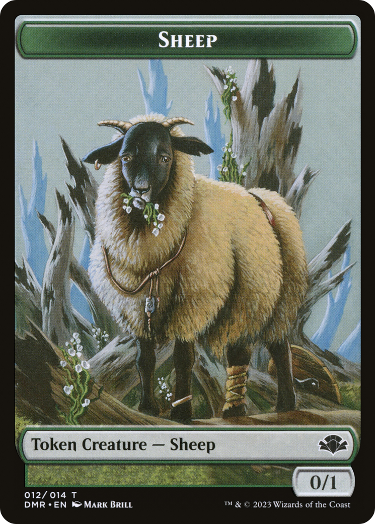 Sheep Token [Dominaria Remastered Tokens] | L.A. Mood Comics and Games