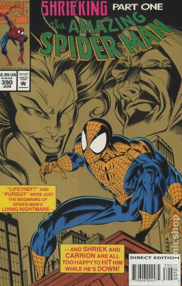 THE AMAZING SPIDER-MAN #390 Unbagged Direct Edition | L.A. Mood Comics and Games