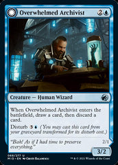 Overwhelmed Archivist // Archive Haunt [Innistrad: Midnight Hunt] | L.A. Mood Comics and Games