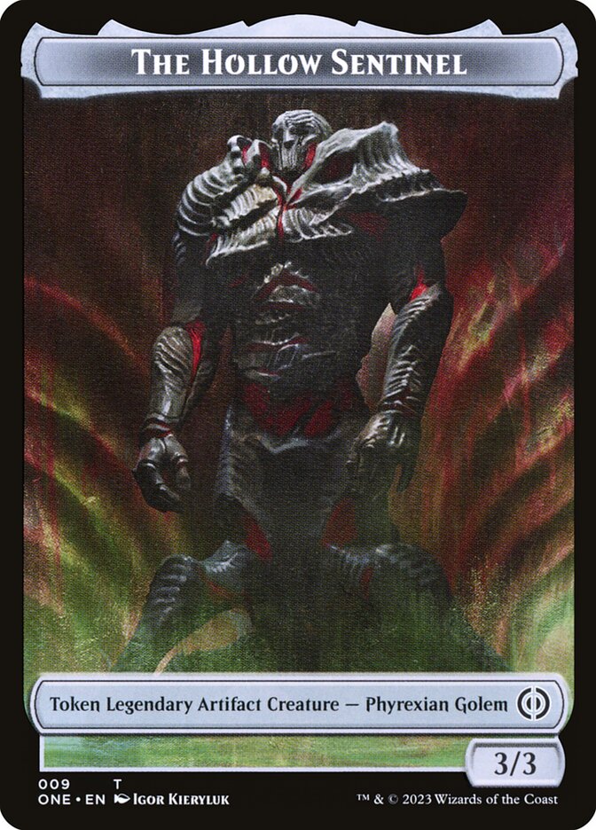Phyrexian Goblin // The Hollow Sentinel Double-Sided Token [Phyrexia: All Will Be One Tokens] | L.A. Mood Comics and Games
