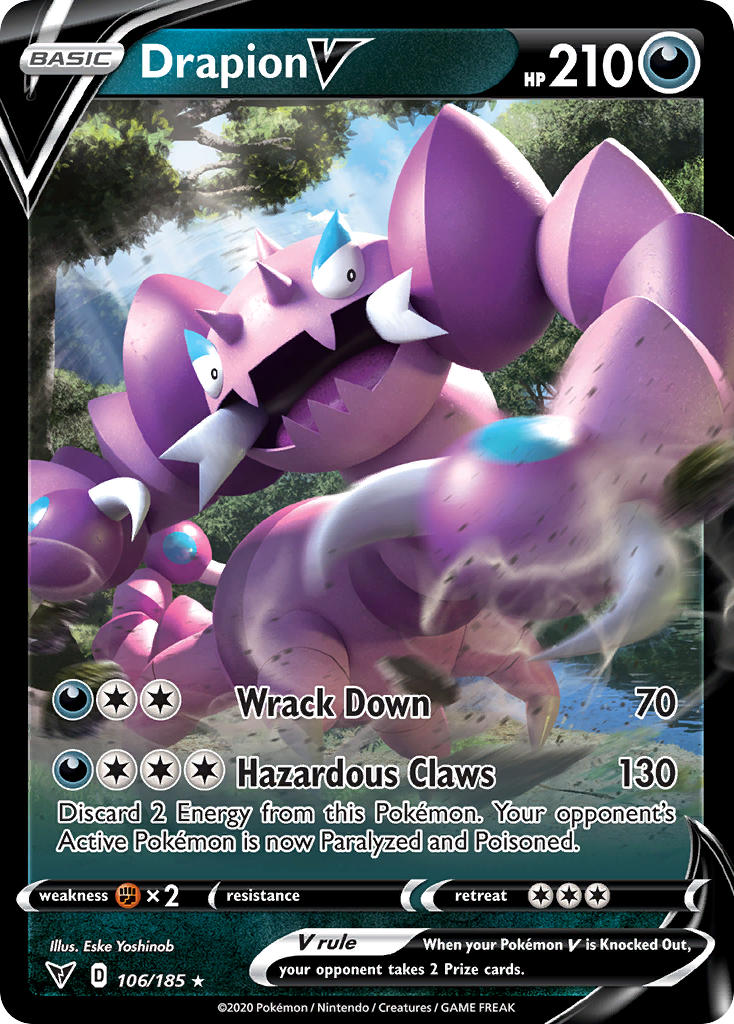 Drapion V (106/185) [Sword & Shield: Vivid Voltage] | L.A. Mood Comics and Games