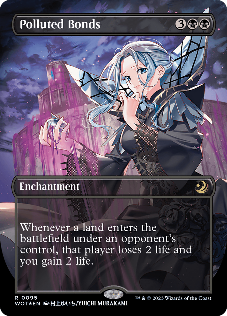 Polluted Bonds (Anime Borderless) (Confetti Foil) [Wilds of Eldraine: Enchanting Tales] | L.A. Mood Comics and Games