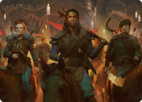 Candlelit Cavalry Art Card [Innistrad: Midnight Hunt Art Series] | L.A. Mood Comics and Games