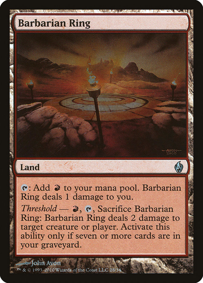 Barbarian Ring [Premium Deck Series: Fire and Lightning] | L.A. Mood Comics and Games