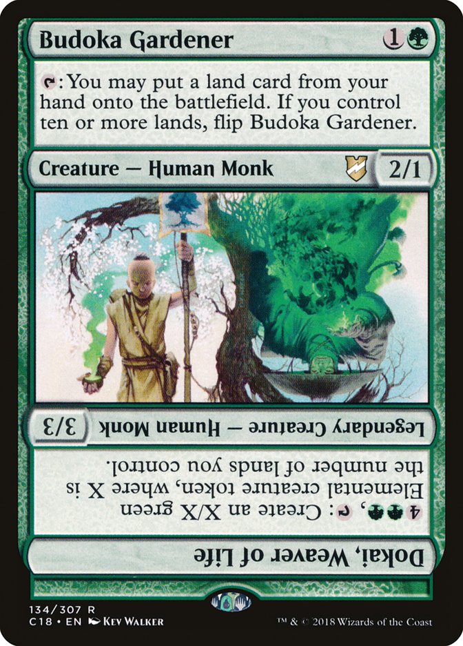 Budoka Gardener // Dokai, Weaver of Life [Commander 2018] | L.A. Mood Comics and Games