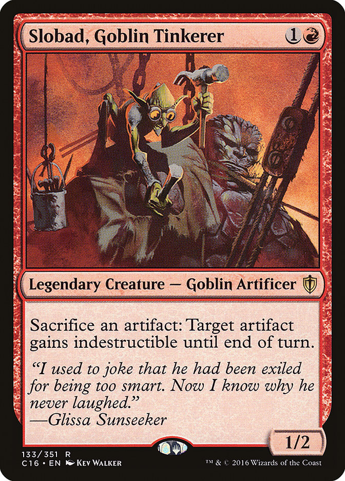 Slobad, Goblin Tinkerer [Commander 2016] | L.A. Mood Comics and Games
