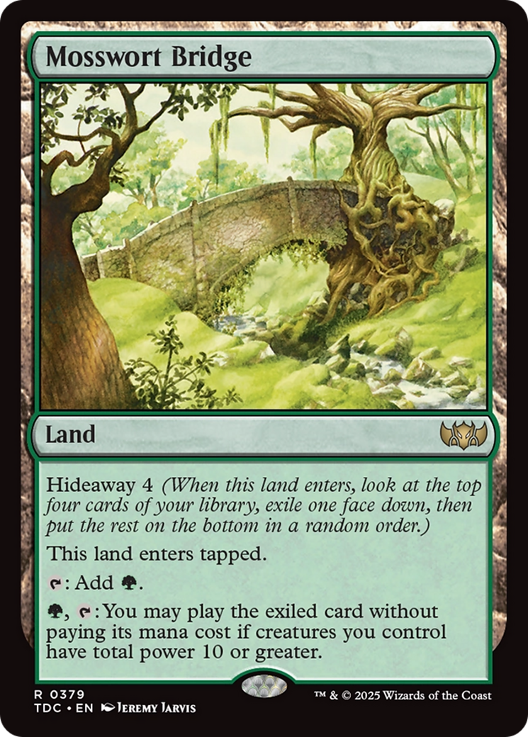 Mosswort Bridge [Tarkir: Dragonstorm Commander] | L.A. Mood Comics and Games