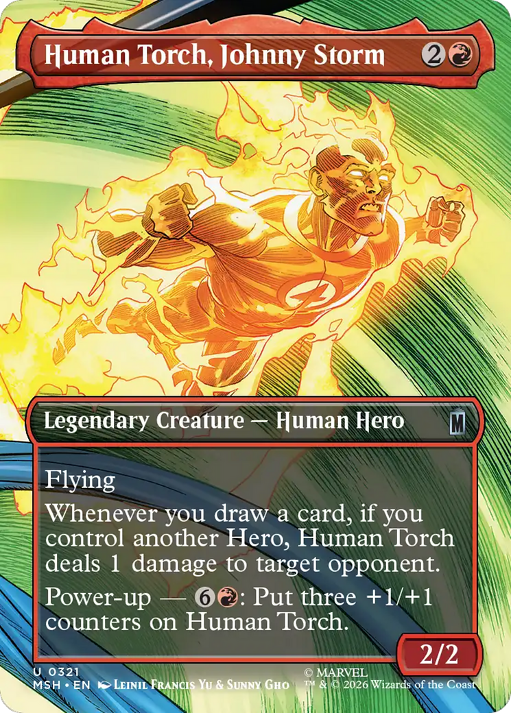 Human Torch, Johnny Storm (Borderless) [Marvel Super Heroes] | L.A. Mood Comics and Games