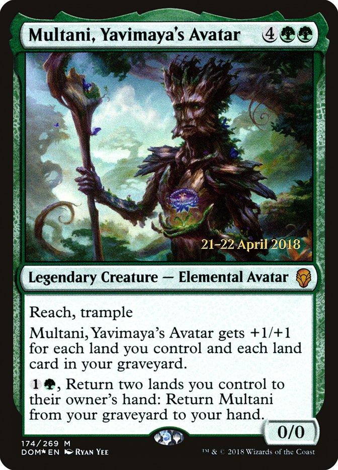 Multani, Yavimaya's Avatar [Dominaria Prerelease Promos] | L.A. Mood Comics and Games