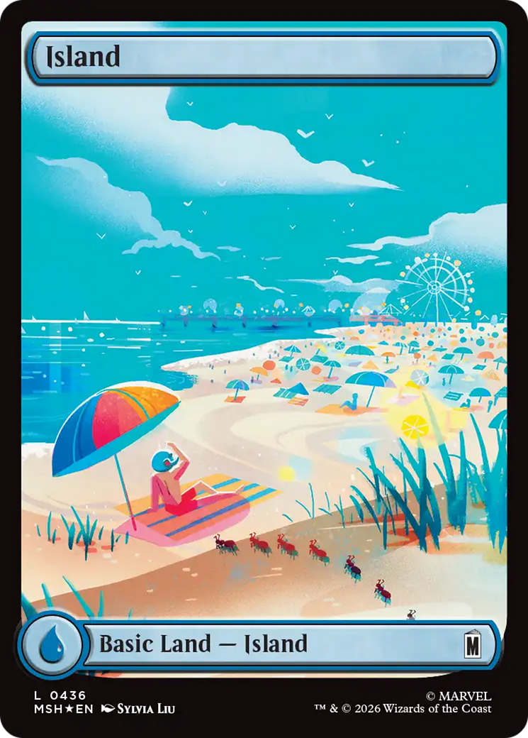 Island (0436) (Surge Foil) [Marvel Super Heroes] | L.A. Mood Comics and Games