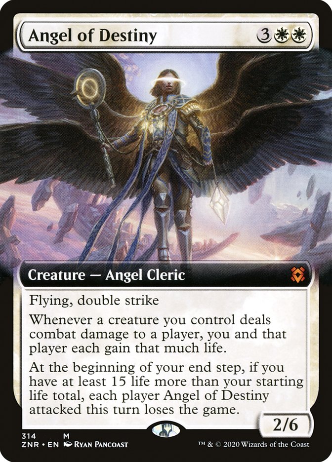 Angel of Destiny (Extended Art) [Zendikar Rising] | L.A. Mood Comics and Games