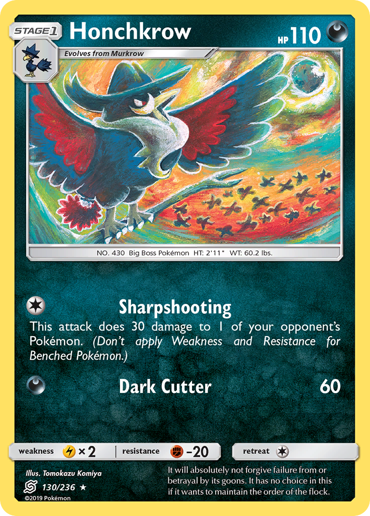 Honchkrow (130/236) [Sun & Moon: Unified Minds] | L.A. Mood Comics and Games
